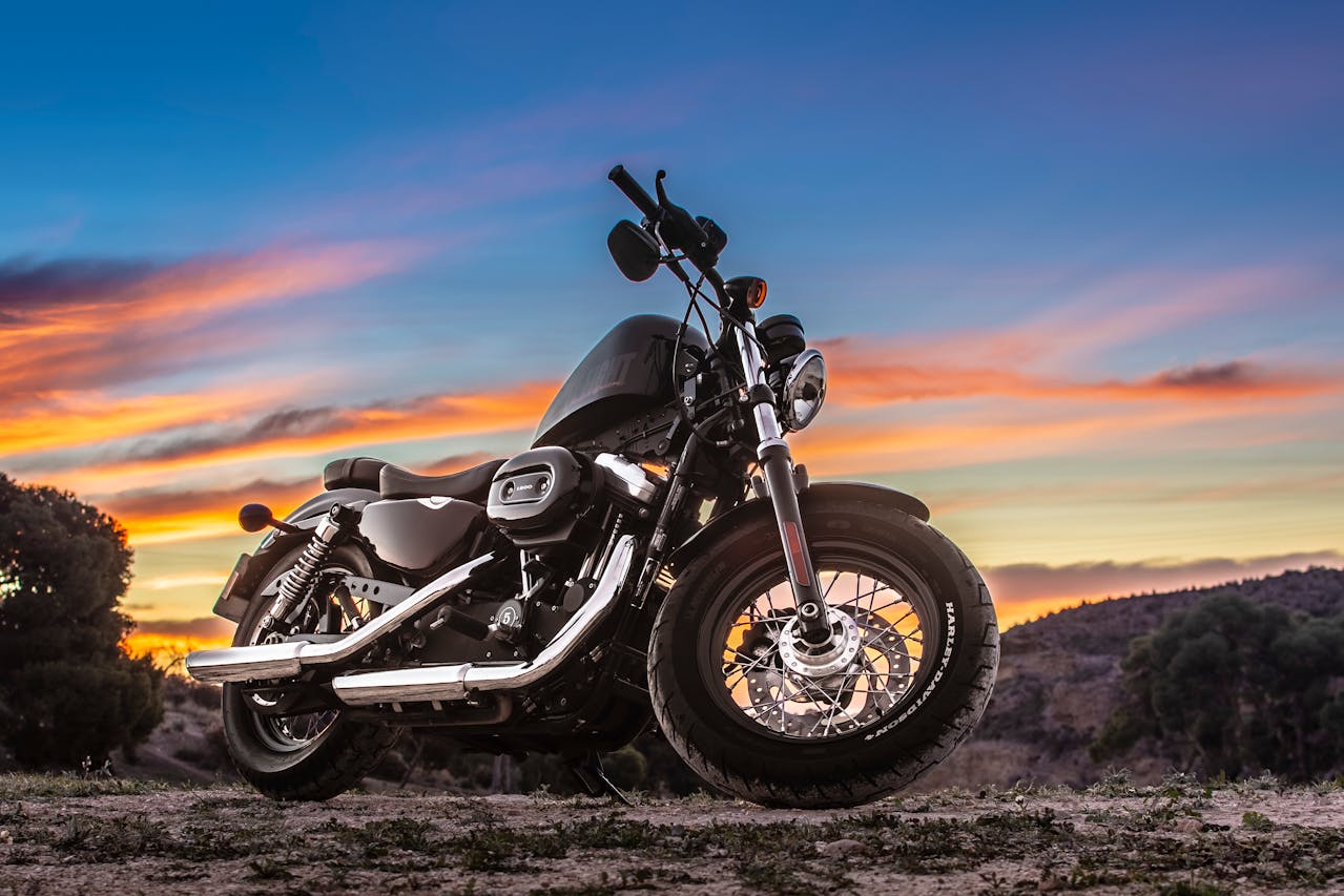 clean motorcycle